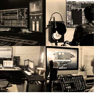 Audio production coordination at Morgeez Studios